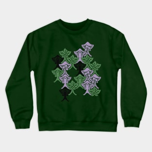 Shroomy Forest Pattern Crewneck Sweatshirt